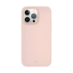 Uniq case for iphone 15 pro max hybrid magclik charging lino hue, pink
