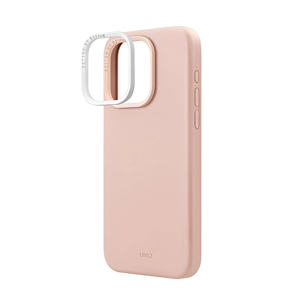 Uniq чехол для iphone 15 pro max hybrid magclik charging lino hue, розовый 3