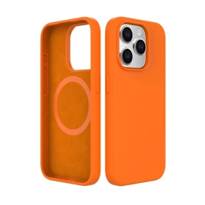 Helmet case liquid silicone iphone 14 pro, orange Thumbnail 2