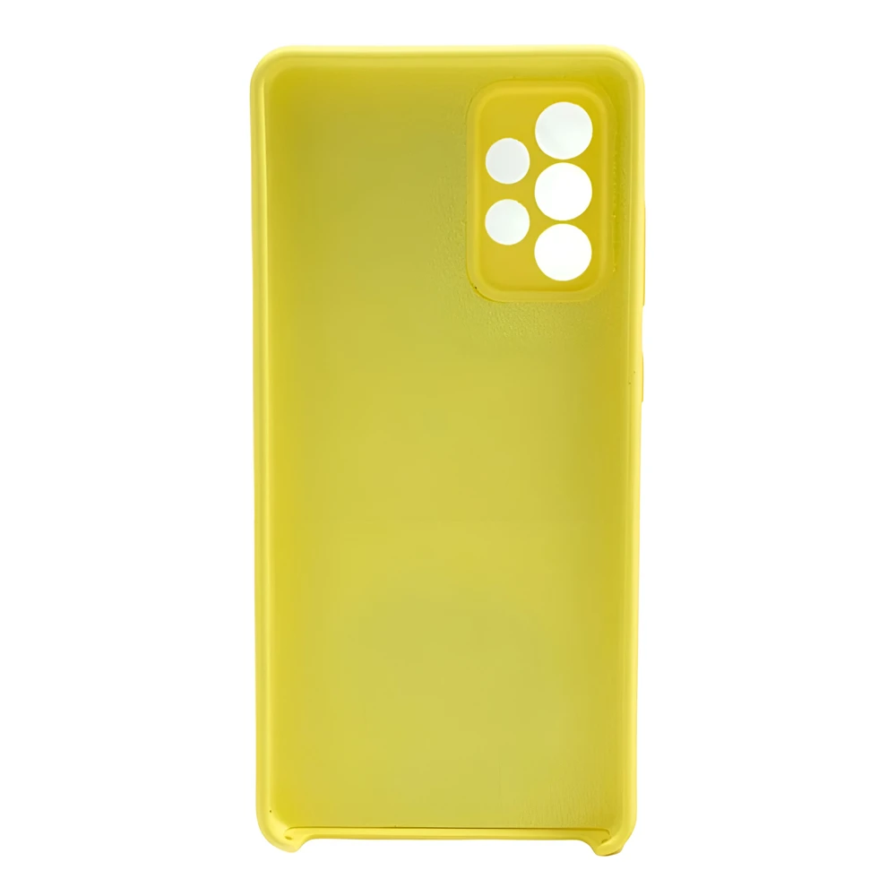 Чехол helmet liquid silicone для samsung a72, желтый 2