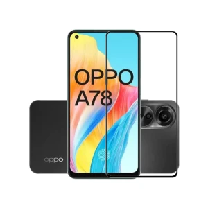 Защитное стекло helmet diamond glass 5d для oppo a78 4g/8t, черное