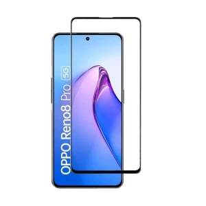 Защитное стекло diamond glass 5d для oppo reno 8 pro, черное
