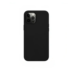 Чехол helmet liquid silicone для iphone 12 pro max, черный