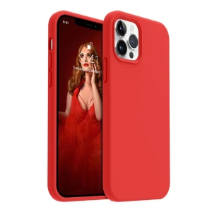 Helmet case liquid silicone iphone 12 pro max, red Thumbnail 2