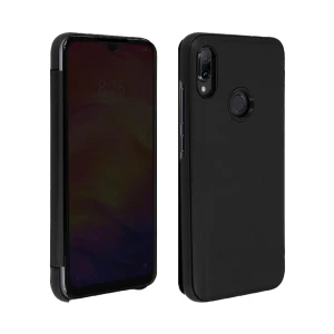 Чехол-книжка с зеркалом helmet case для xiaomi redmi 7, черный