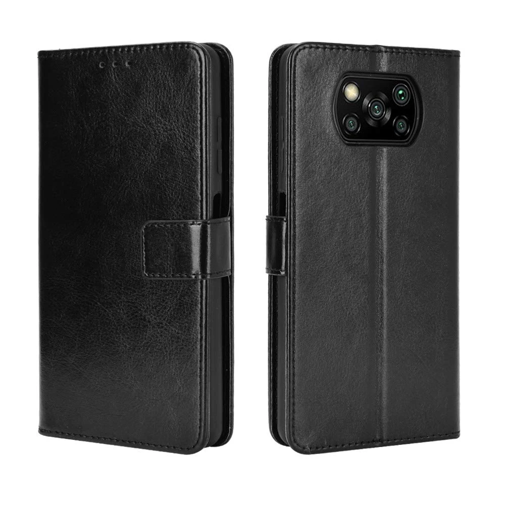 Чехол-книжка helmet case shell для xiaomi poco x3, черный 2
