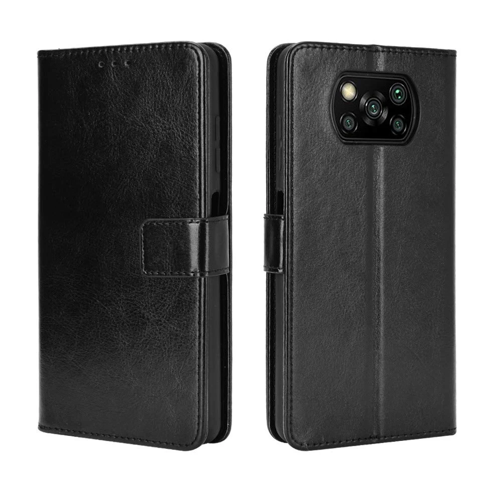 Чехол-книжка helmet case shell для xiaomi poco x3, черный 2