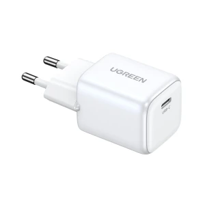 Зарядное устройство ugreen nexode gan 1xtype-c 30w cd319, белое