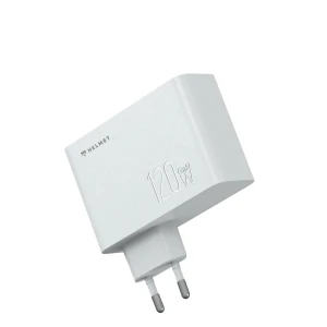 Сетевое зарядное устройство helmet gan 1*usb-a+2*type-c 120w 6a, белое