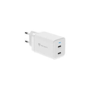 Helmet wall charger gan 2*type-c 45w 6a, white Thumbnail 3