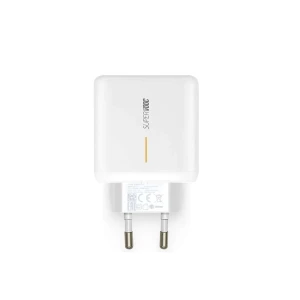 Сетевое зарядное устройство oppo wall charger super vooc flash 10v/6a 65w, белое