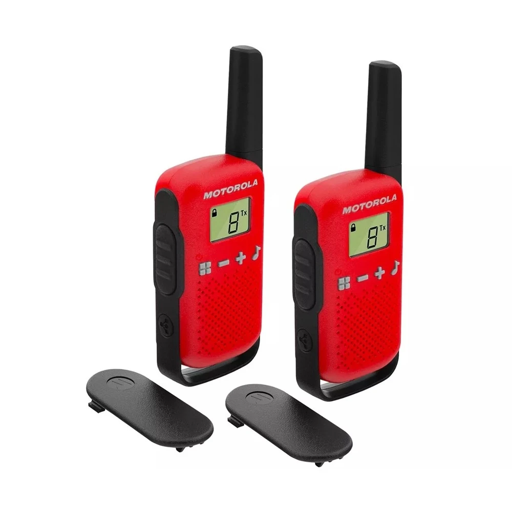 Motorola walkie-talkie talkabout t42, twin, 16 channels, 4km, red 2