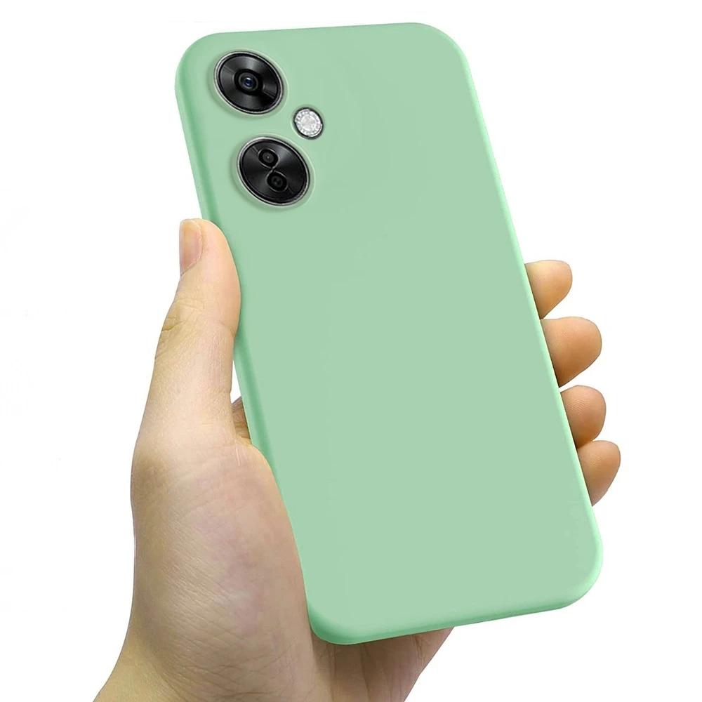 Helmet case liquid silicone oneplus ce3 lite, green  3