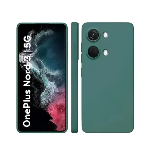 Helmet case liquid silicone oneplus nord 3, green