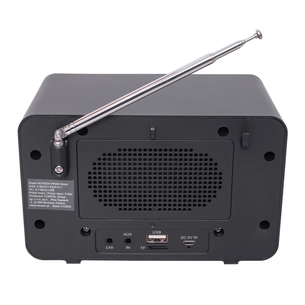 Портативное радио noveen pr950 черное 2