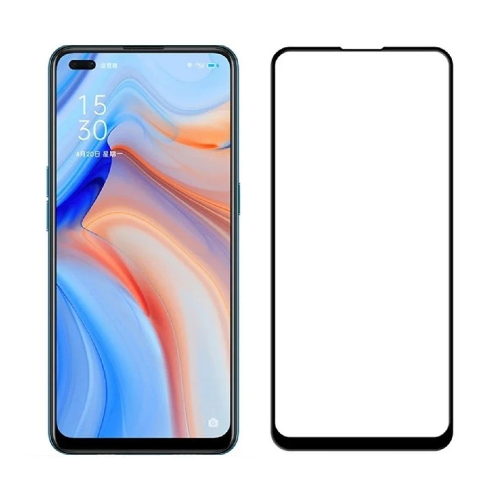 Helmet diamond glass 4d oppo reno 3 pro, black 2