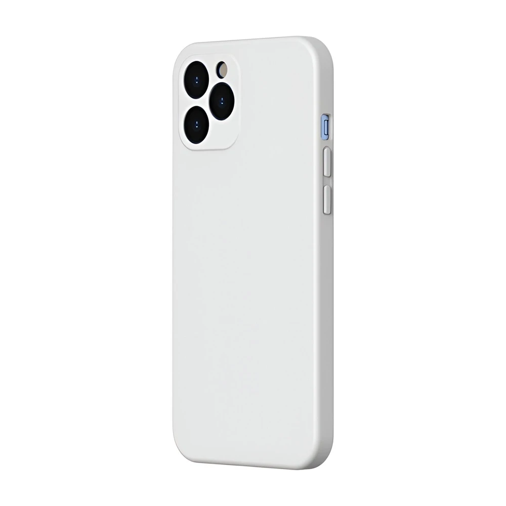 Baseus case liquid silicone gel protective iphone 12 pro, white 2