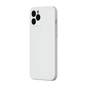 Baseus case liquid silicone gel protective iphone 12 pro, white Thumbnail 2