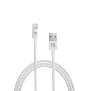 Автомобильное зарядное устройство helmet с кабелем lightning 2xusb 2.4a, серебристое Thumbnail 2
