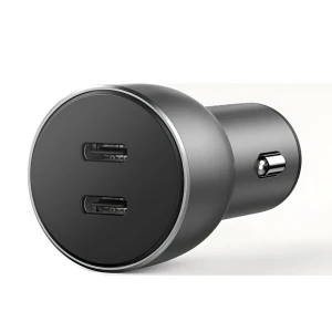 Автомобильное зарядное устройство ugreen 1*type-c+1*type-c алюминиевое 3a 53w, серое Thumbnail 3