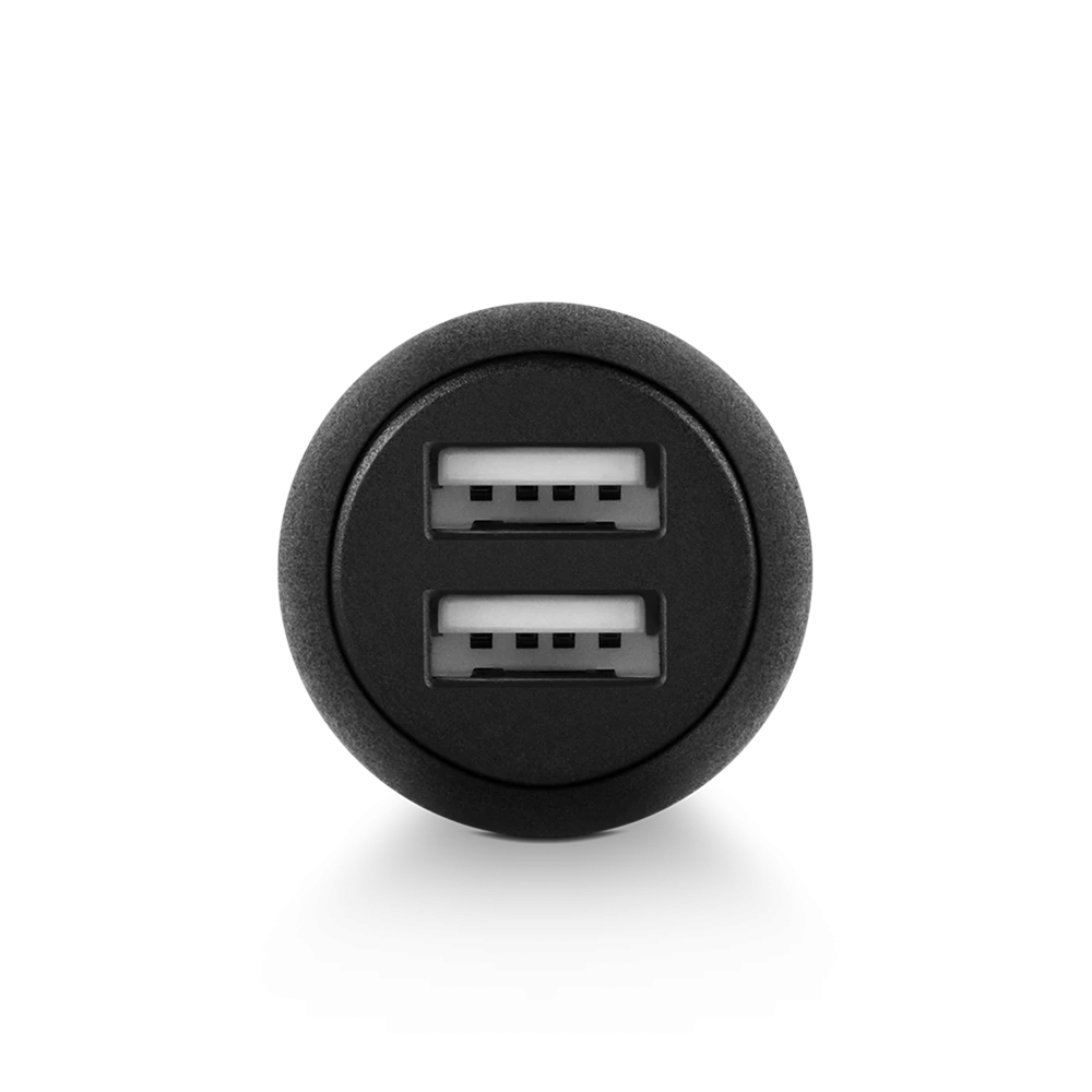 Ttec автомобильное зарядное устройство duo 2*usb-a 3.1a с кабелями lightning и type-c, черное 3