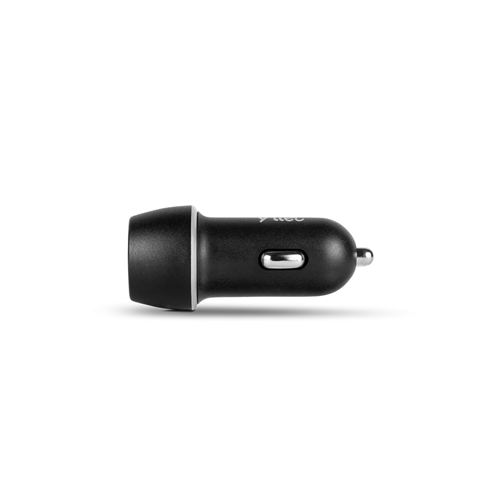 Ttec car charger usb-a 2.1a with type-c cable, black 2