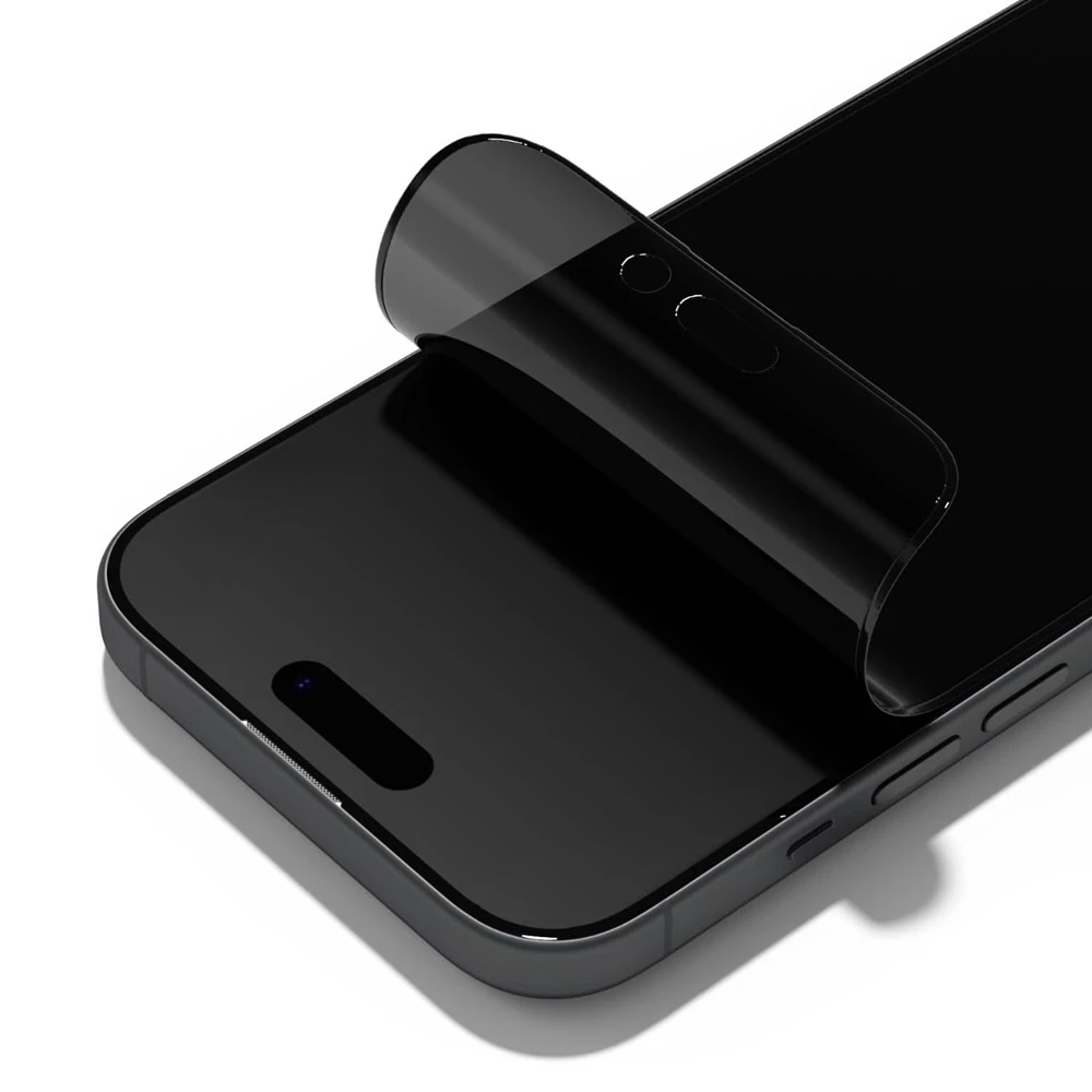 Защитное стекло rhinoshield 3d impact для iphone 15 с рамкой для выравнивания и защитой приватности, черное 2