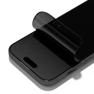 Rhinoshield 3d impact screen protector for iphone 15 privacy alignment frame, black Thumbnail 2
