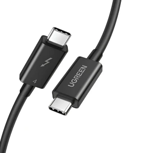 Ugreen кабель type-c to type-c thunderbolt 4, 40gbps, 0.8м us501, черный Thumbnail 2