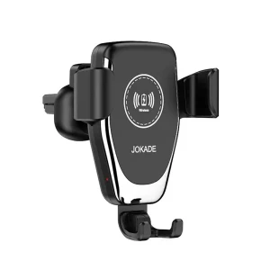 Jokade car беспроводное зарядное устройство gravity 15w baiye jh008, черное
