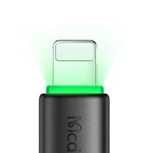 Кабель mcdodo alpha series usb-a to lightning с led 2a 1.2м, черный Thumbnail 2