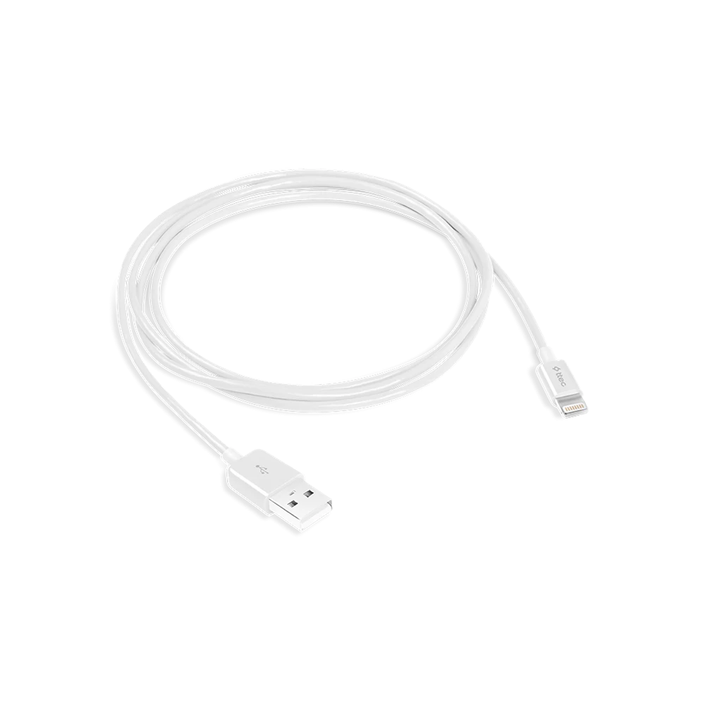 Ttec кабель usb to lightning mfi 2.4a (1.2м), белый 3