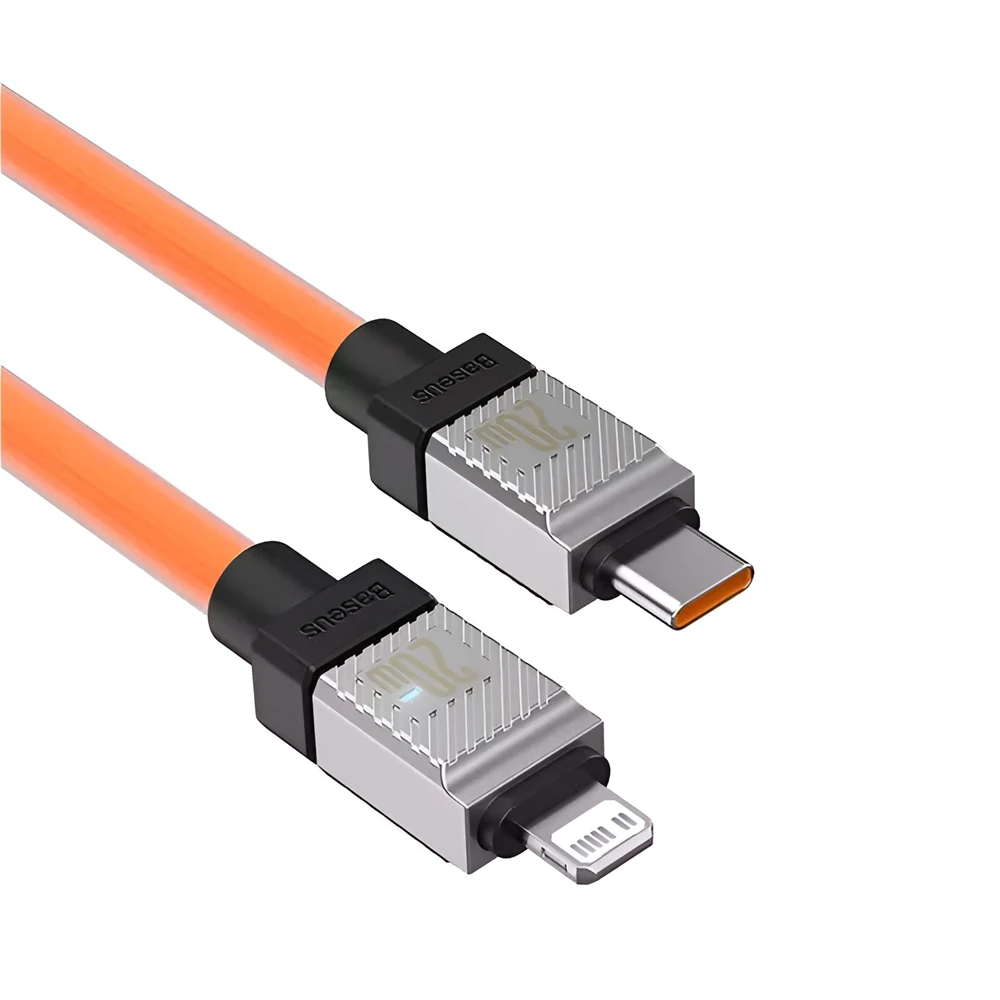 Baseus cable coolplay series type-c to lightning 3a 20w 2m, оранжевый 3