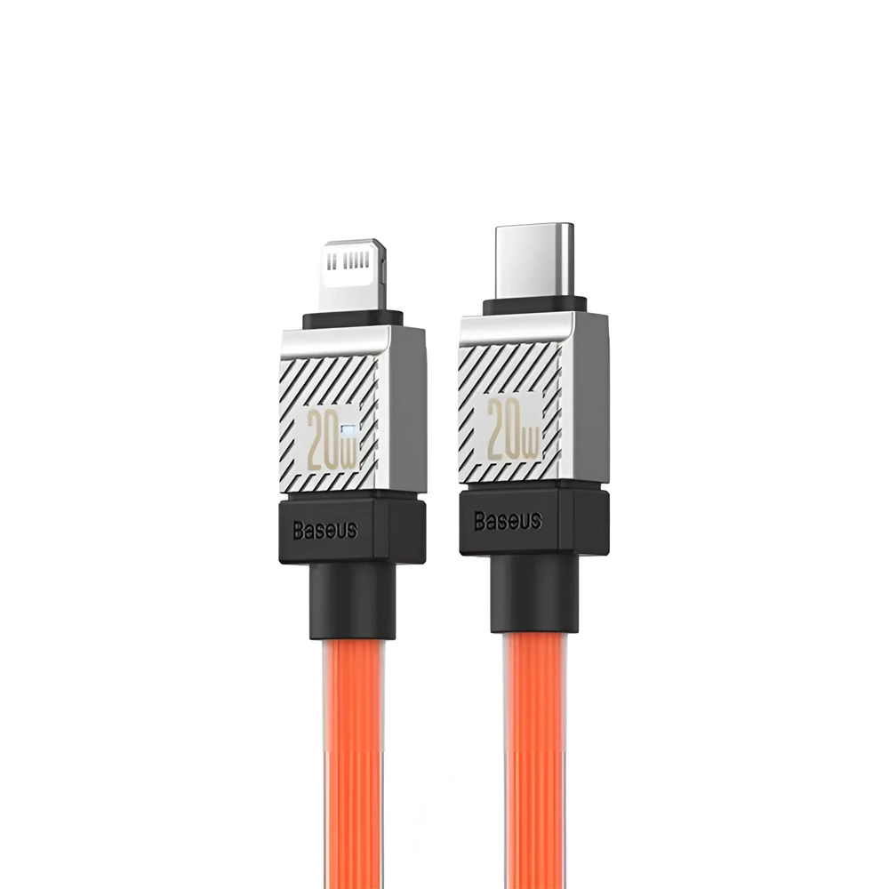 Baseus cable coolplay series type-c to lightning 3a 20w 2m, оранжевый 2