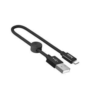 Hoco кабель usb to lightning x35 premium 2.4a 0.25м, черный Thumbnail 2