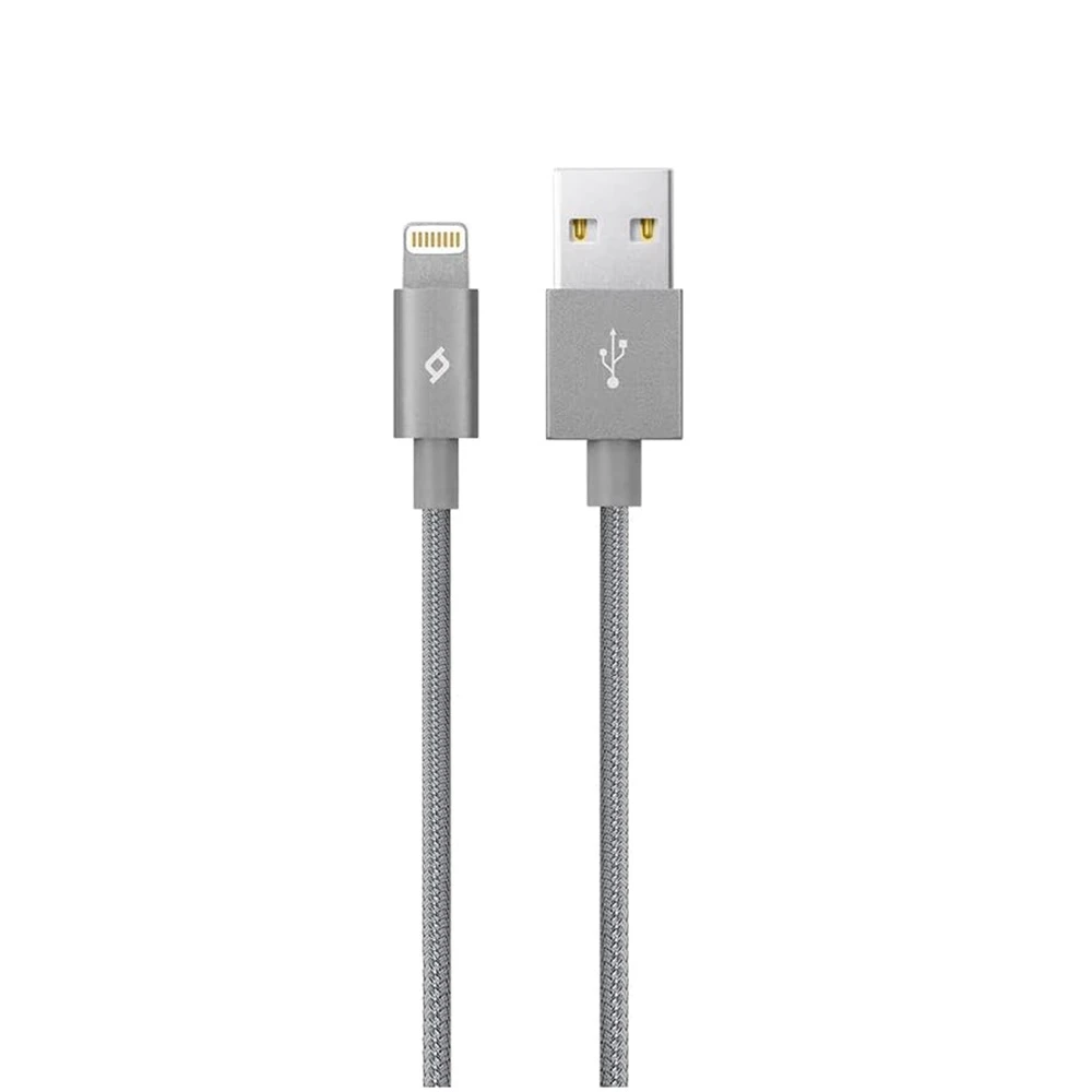 Ttec cable usb to lightning mfi 2.4a (1.2m) alumi, space gray 2