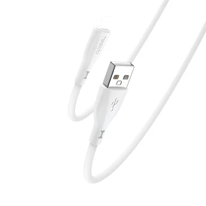 Yesido Cable Liquid Silicone Series USB-A to Lightning 18W 1m, White