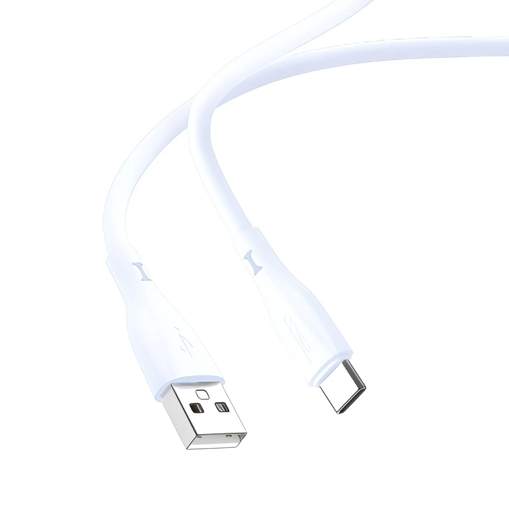 Yesido cable liquid silicone series usb-a to lightning 18w 1m, white 2