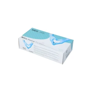Medcare manusi medicale nitril, albastre m. cutia 100 buc/ 40151100 Thumbnail 2