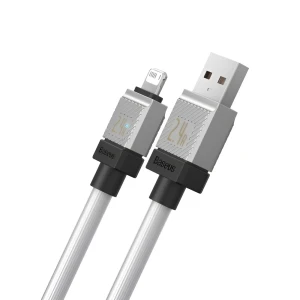 Baseus cable coolplay series usb-a to lightning 2.4a 12w 1м, белый Thumbnail 2