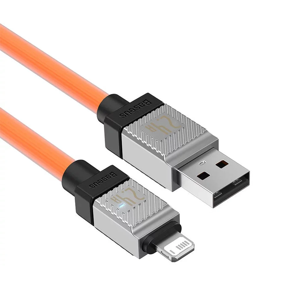 Baseus cable coolplay series usb-a to lightning 2.4a 12w 1m, orange 2