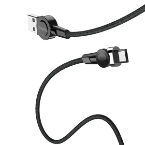 Hoco кабель usb - micro usb s8 магнитный 2.4a 1.2м, черный