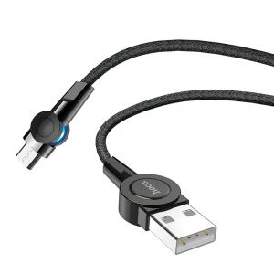 Hoco cable usb to micro usb s8 magnetic 2.4a 1.2m, black Thumbnail 3