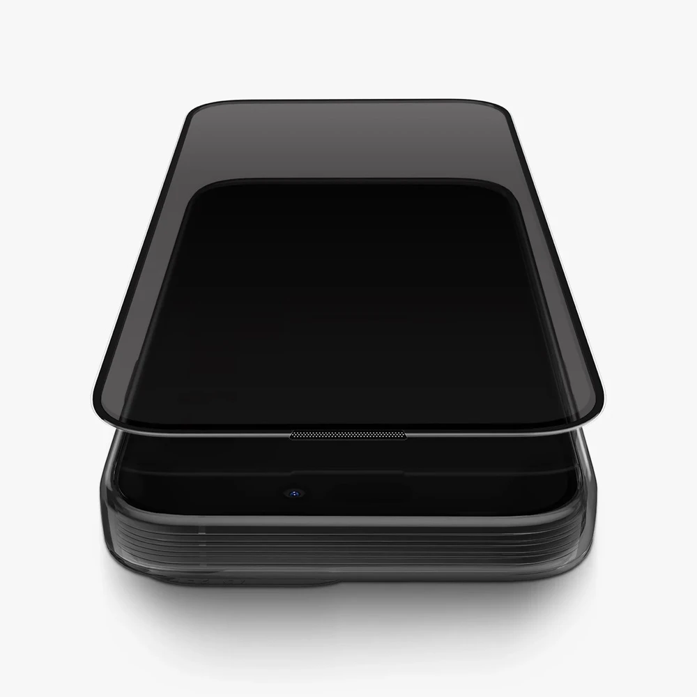 Uniq glass screen protector optix privacy iphone 15 pro, black 3