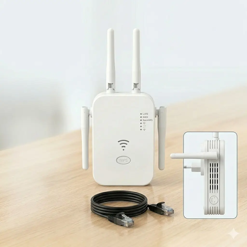 Amplificator semnal wi-fi 300 mbps, 4 antene (100 17162-6wf) 4