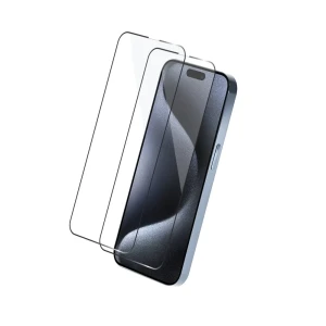 Helmet diamond glass 5d iphone 15 pro max, black Thumbnail 2