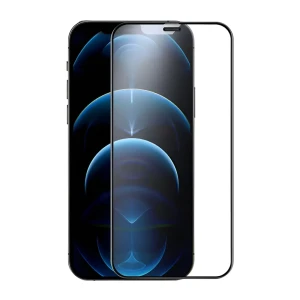 Защитное матовое стекло nillkin tempered glass fog mirror full coverage для iphone 12 pro max, черное