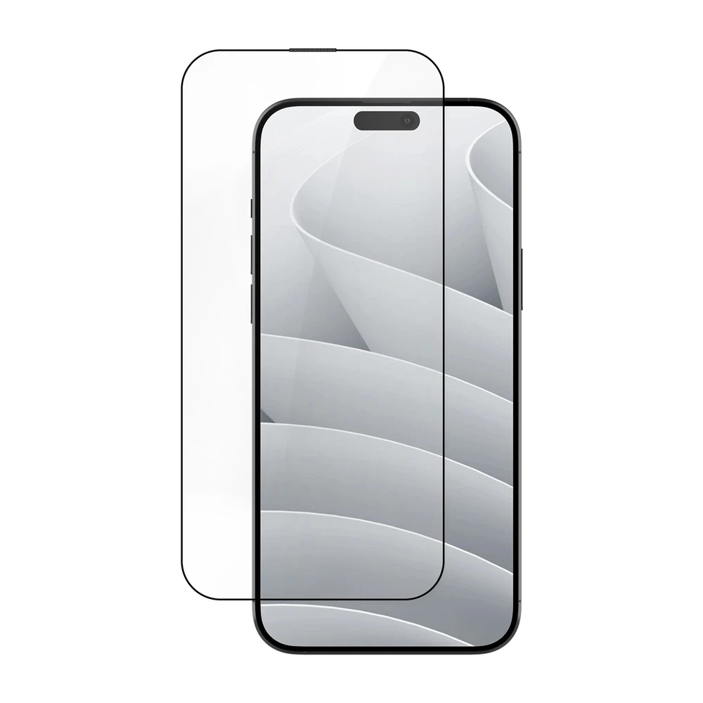 Helmet diamond glass 5d iphone 15, black 3