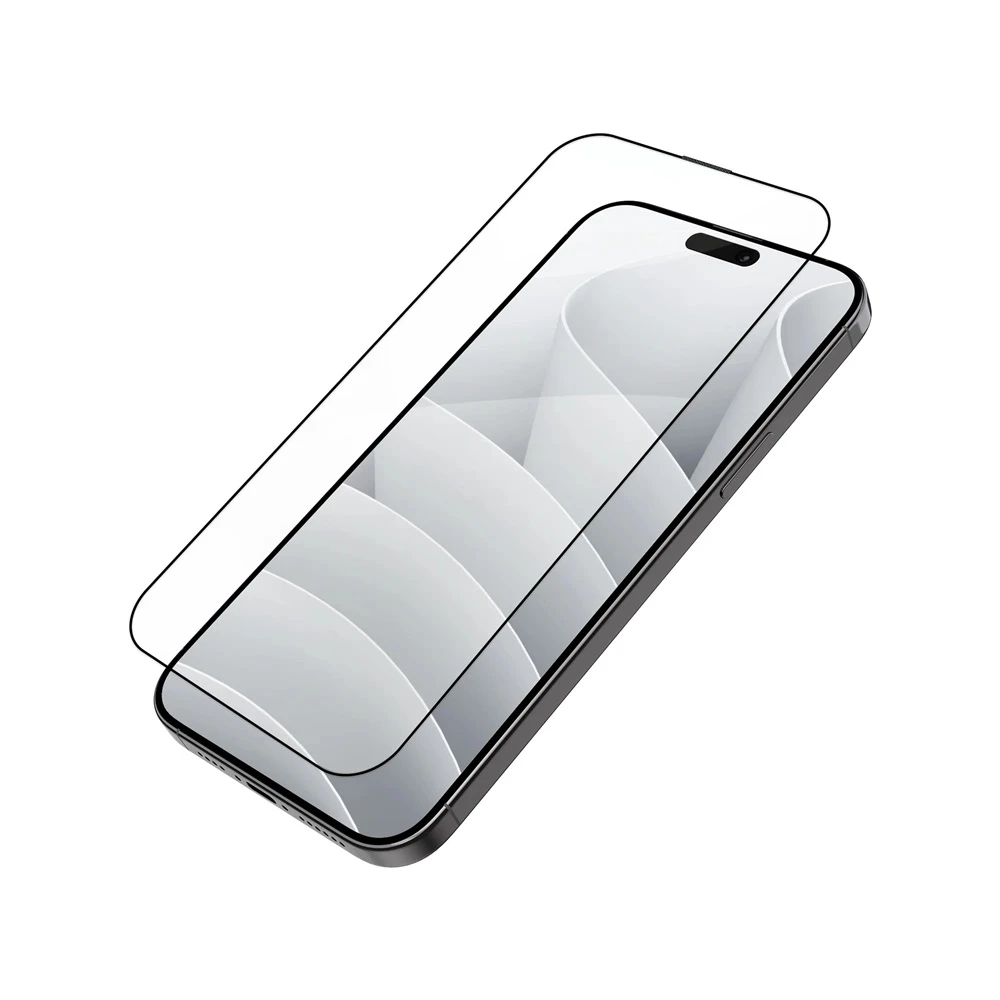 Helmet diamond glass 5d iphone 15, black 2