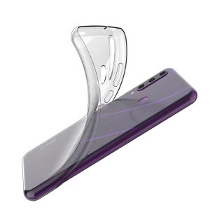 Мягкий tpu чехол helmet case для huawei y6p, прозрачный